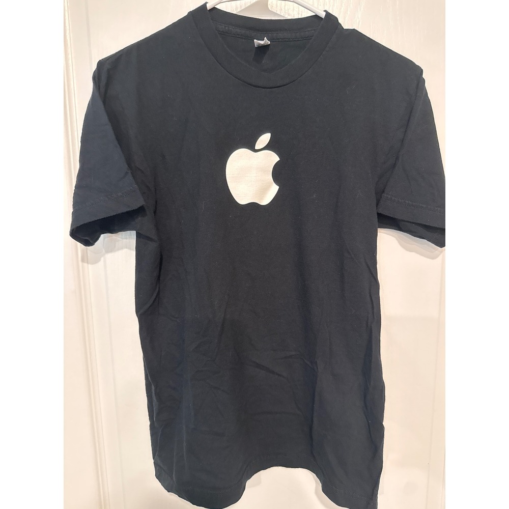 Y2K Apple Power Mac G5 Promo T-Shirt Small Black American Apparel Vintage Tech